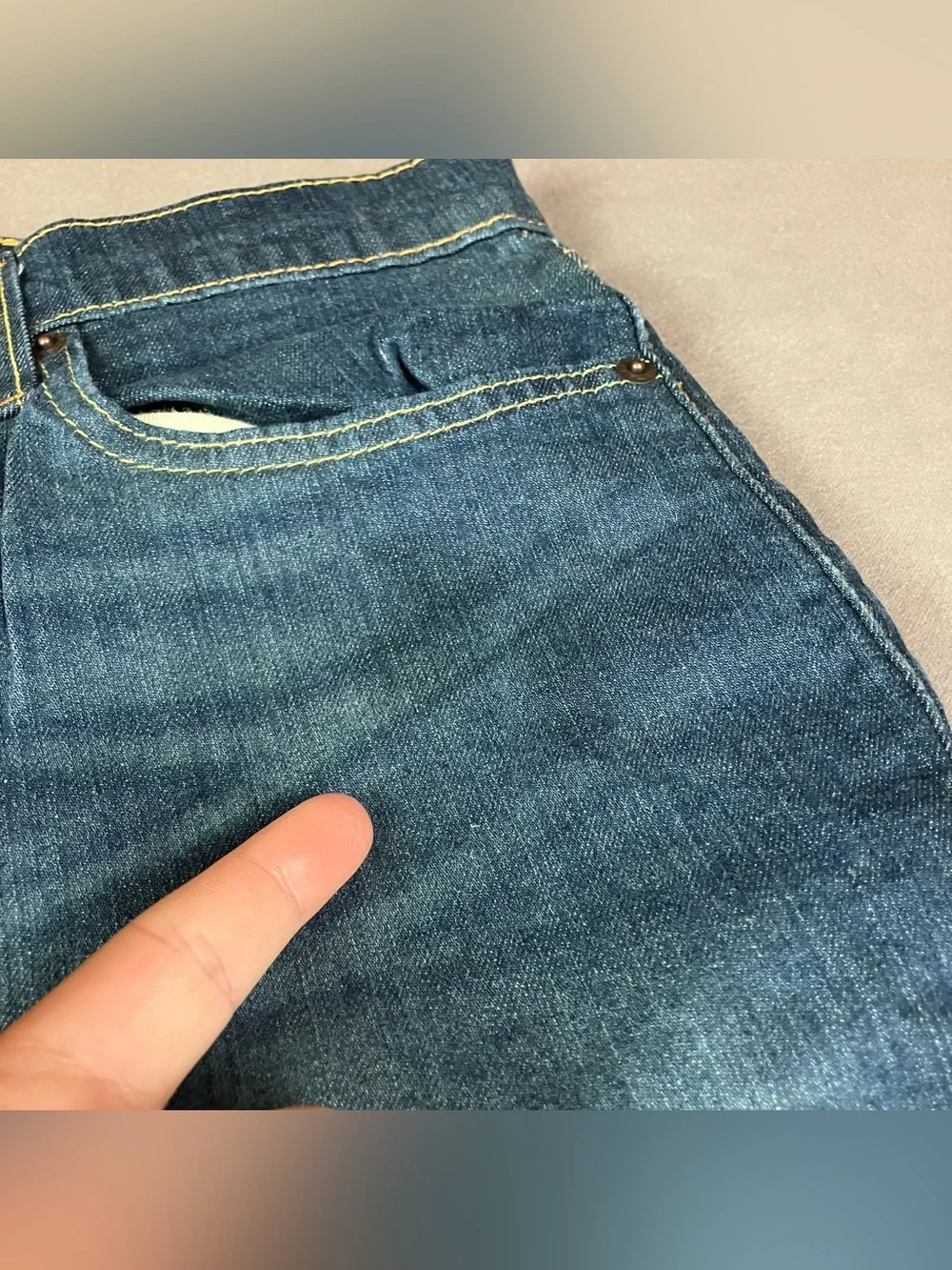 Levis 502 Straight Jeans Men’s Size 32x34 Blue Denim Pants Zip Fly